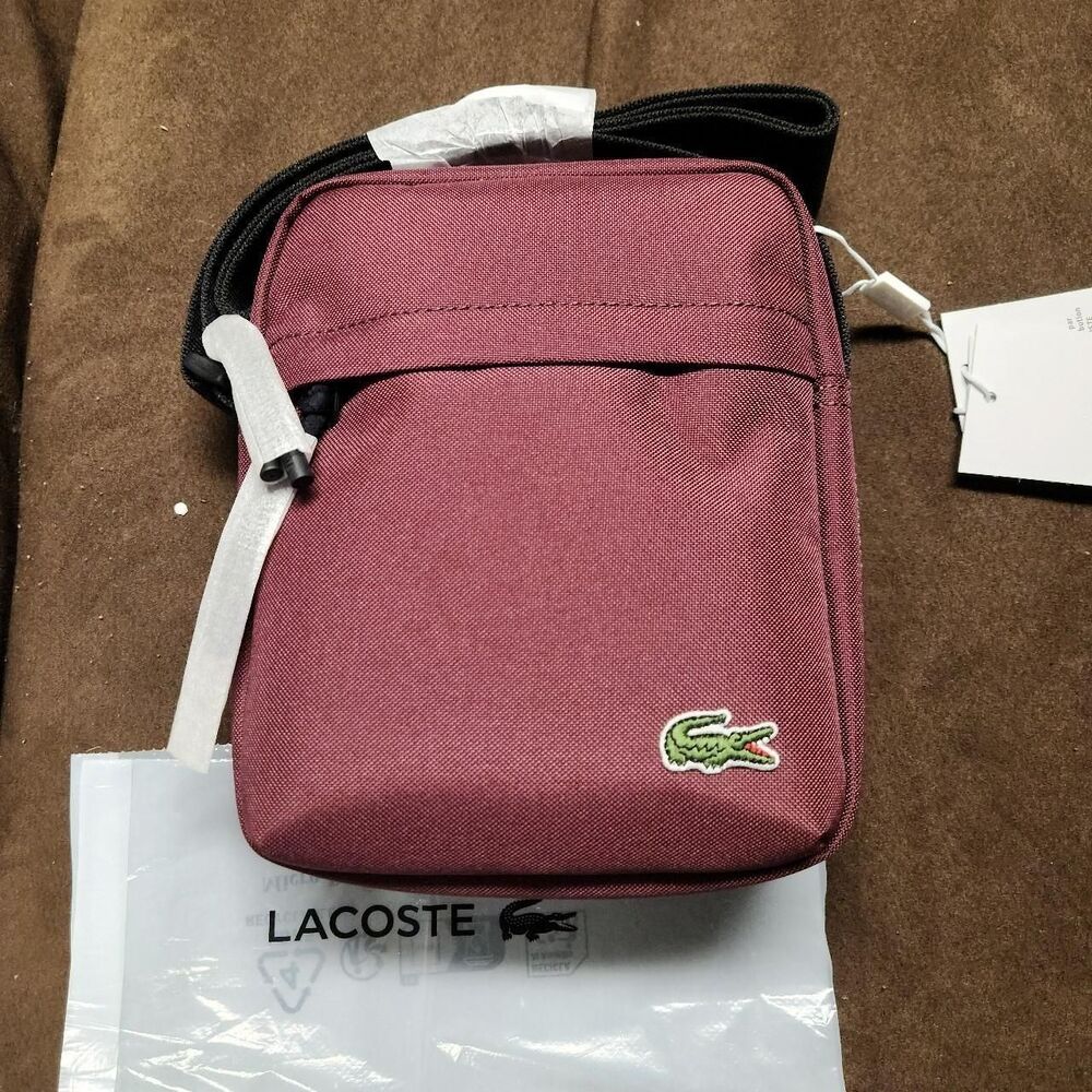 Lacoste Burgundy Crossbody Bag